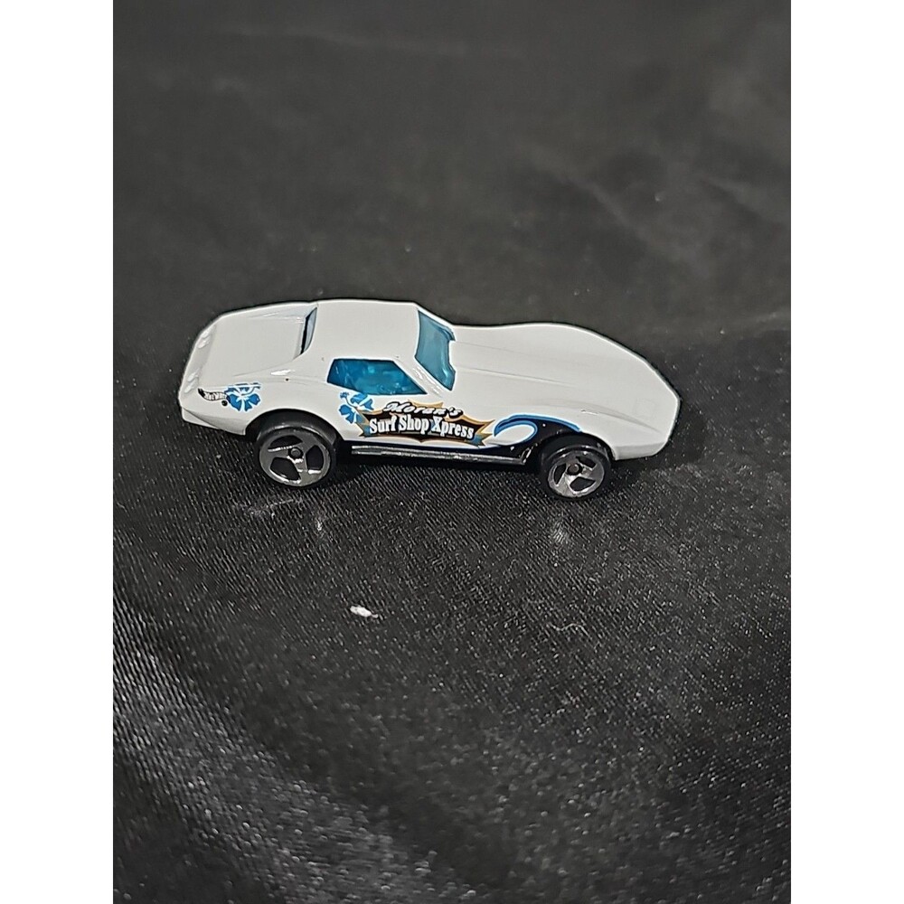 HOT WHEELS 1975 CORVETTE STINGRAY WHITE SURF SHOP EXPRESS~EXCELLENT